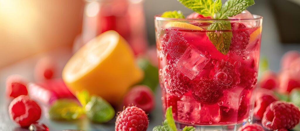 4 Ingredient Raspberry Lemonade